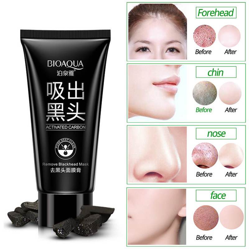 Picture of Bioaqua Bamboo Charcoal Black Facial Mask - 60gm