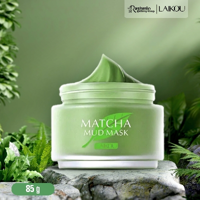 Picture of Laikou Green Tea Matcha Mud Facial Mask Clay Deep Cleaning Oil-Control Moisturizing Blackhead Remover Cleanser Mud Deeply-85gm