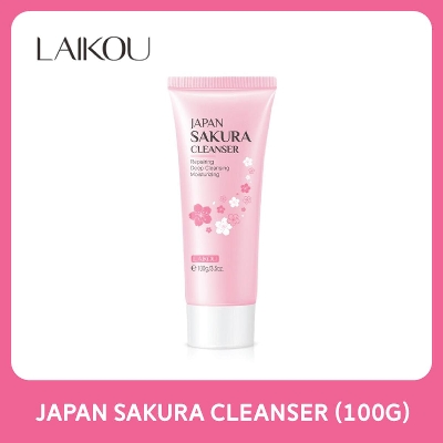 Picture of LAIKOU Japan Sakura Face Wash Foam Cleanser Soft Brush Deep Cleansing-100gm