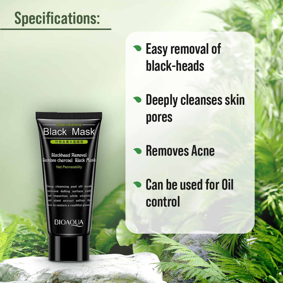 Picture of Bioaqua Black Head Remover Peel Off Facial Mask - 60gm