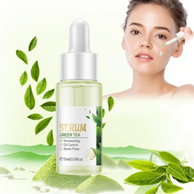 Picture of Fenyi Green Tea Facial Serum Sodium Hyaluronic Acid Shrink Pore Moisturizing Oil Control Soothing Acne Skin 17ml