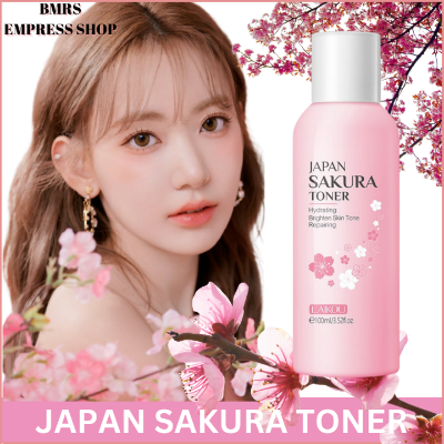 Picture of LAIKOU Cherry Blossoms Face Tonic Deep Moisturizing Oil-control Shrink Pores Makeup Water Care Sakura Skin Toner 100ml