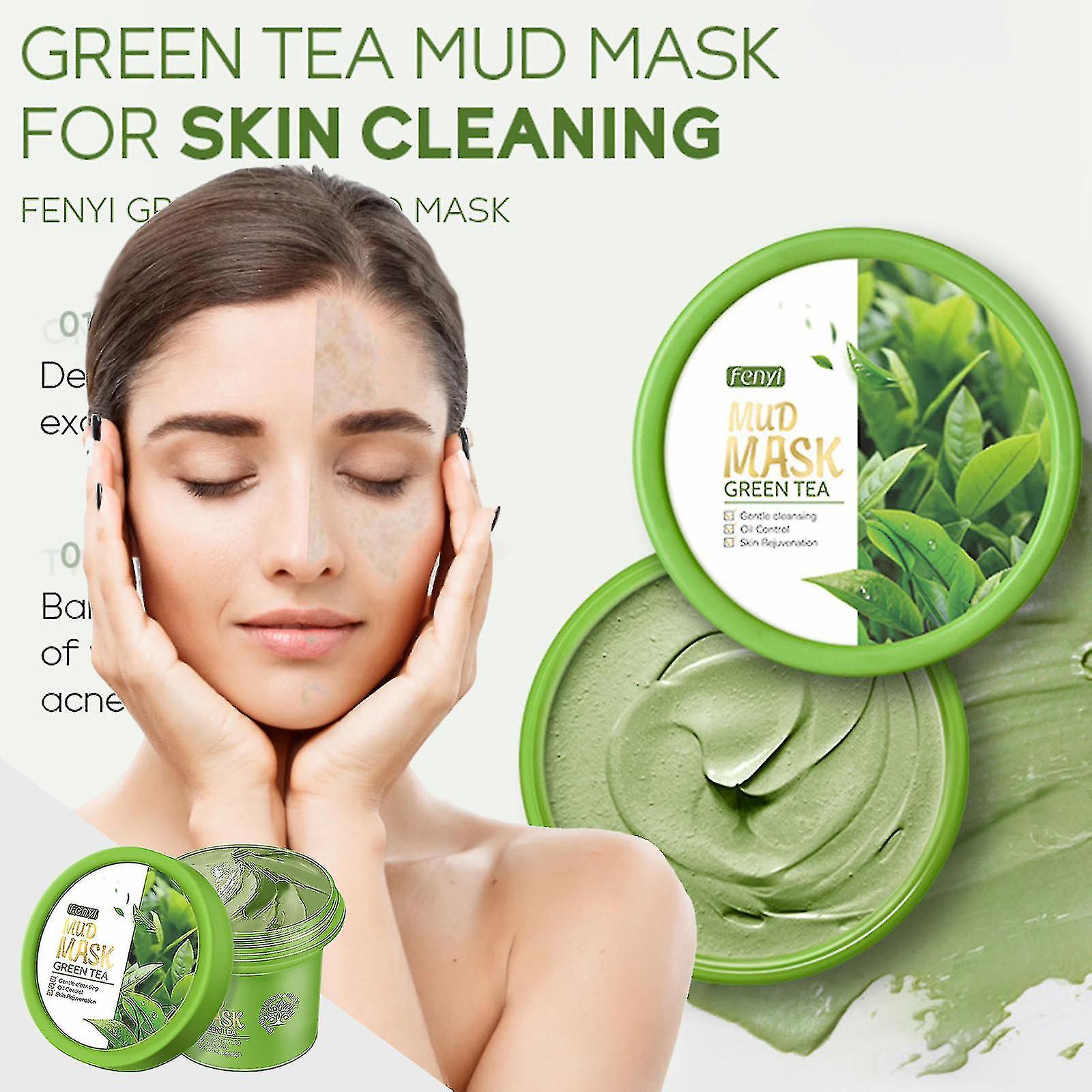 Picture of Fenyi MATCHA deep cleansing mud cream green tea oil-control skin care mask - 100g