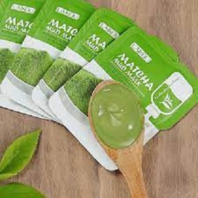Picture of LAIKOU Matcha Mud Face Mask Anti Wrinkle Night Facial Packs Dark Circle Moisturize Anti Aging Green Clay Mask for Facecare-5pcs