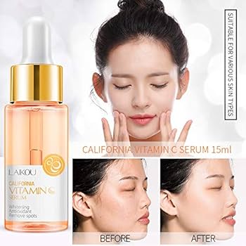 Picture of LAIKOU Vitamin C Serum for Face, Facial Serum with Hyaluronic Acid For Fairness, Pigmentation, Advanced Korean Formula-17 ML
