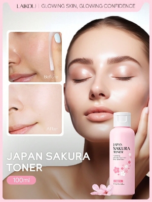 Picture of LAIKOU Sakura Face Toner Nourishing Shrink Pores Reduce Spots Acne 100ml