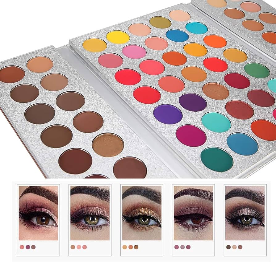 Picture of Beauty Glazed Gorgeous Me 63 Colors Eyeshadow Pallete Glitter