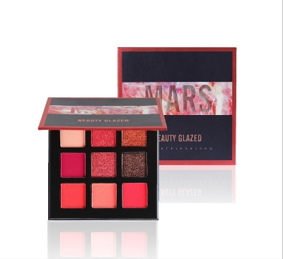 Picture of Beauty Glazed Makeup 9 Colors Eyeshadow Pallete Waterproof Diamond Glitter Shimmer Eye Shadow Powder Professional Shadow Kit- MARS