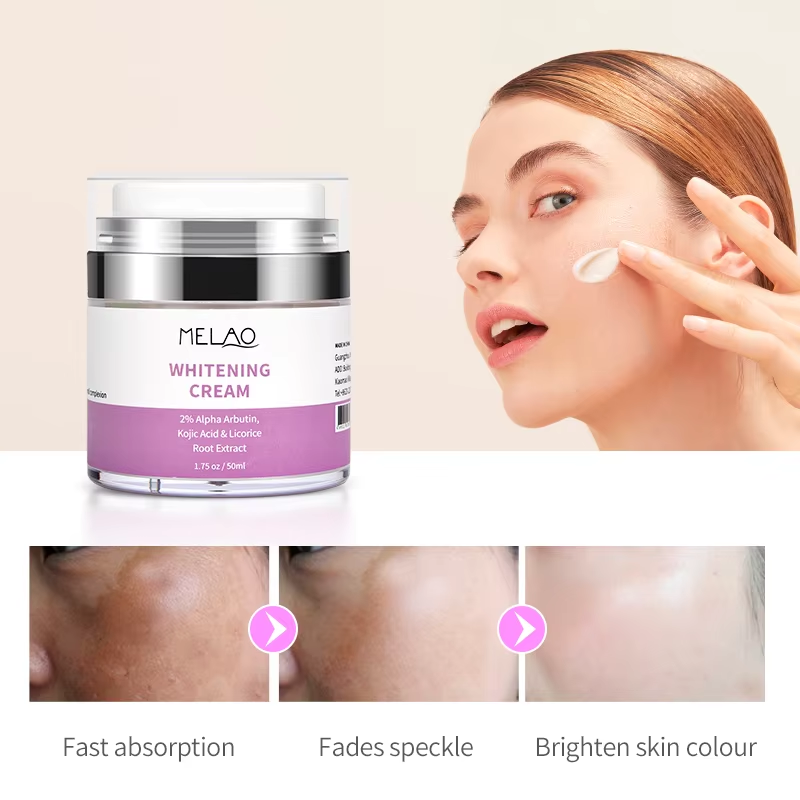 Picture of MELAO Whitening 2% Alpha Arbutin, Kojiac Acid Dark Skin Moisturizing Brighten Face Cream -50gm