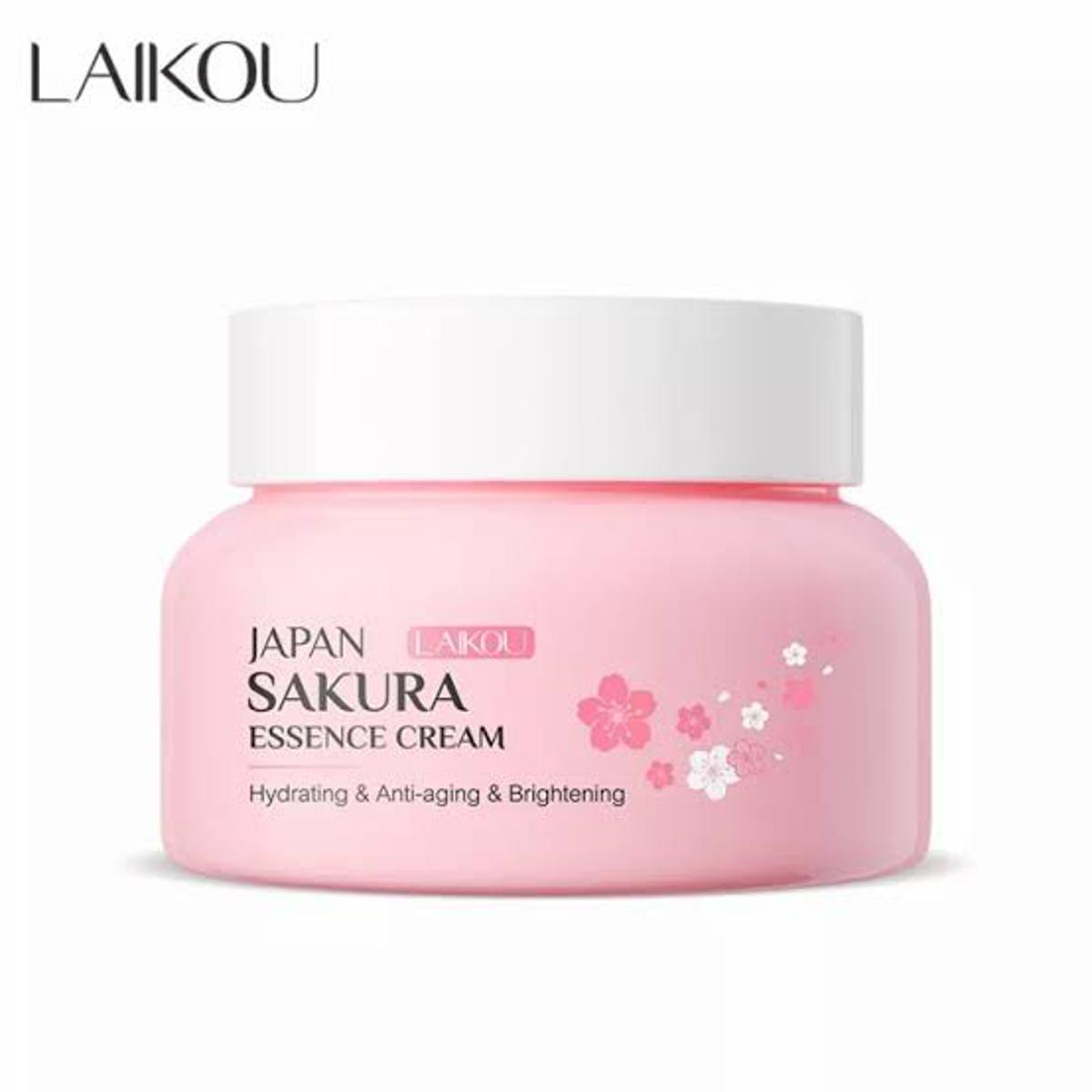Picture of LAIKOU Japan Sakura Essence Cream Whitening Anti-aging Skin Rejuvenating Moisturizer- 60gm