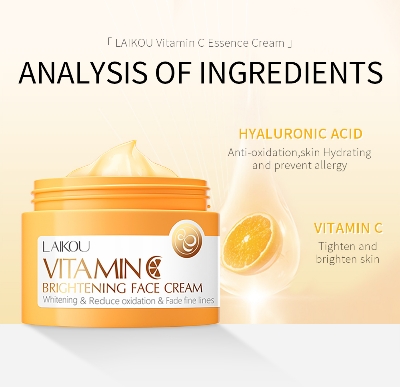 Picture of LAIKOU Vitamin C Face Cream Anti-oxidant Serum Remove Spots Dullness Skin Care- 2pcs