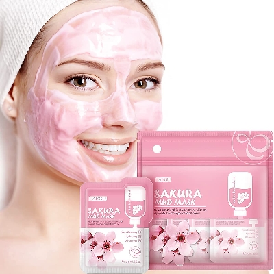 Picture of Laikou Eggplant /Mung Bean/Sakura / Matcha Mud Mask- 5GM (Combo 4pcs)