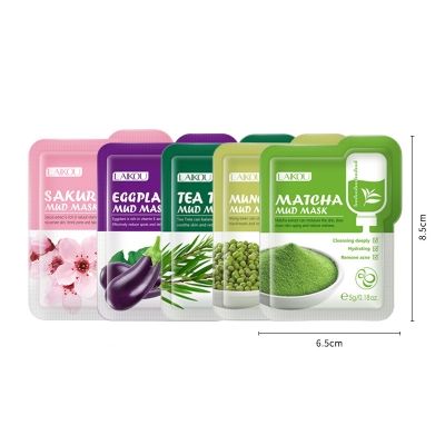 Picture of Laikou Face Cleansing Mud Mask Anti-Aging Clay Face Mask Deep Cleaning - Combo set 5pcs