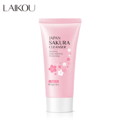 Picture of LAIKOU Japan Sakura Beauty Set Brighten Skin Tone Deep Nourishing Whitening Cherry Blossom Skin Care Beauty Set-7pcs