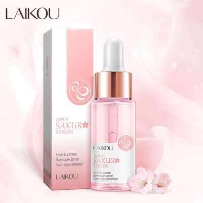 Picture of LAIKOU Sakura Face Skin Care Set Moisturizing Nourishing Serum Soothing Whitening Repairing Anti-Wrinkle Beauty Makeup Set- 8Pcs