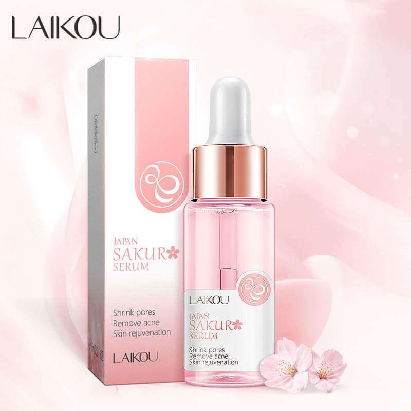 Picture of LAIKOU 7Pcs Sakura Face Skin Care Set Moisturizing Nourishing Serum Soothing Whitening Repairing Anti-Wrinkle Beauty Makeup Set