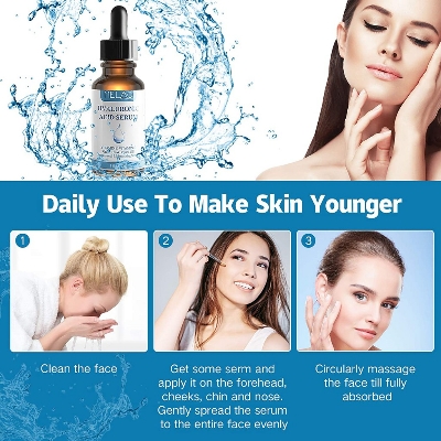 Picture of MELAO Hyaluronic Acid Serum,Moisturizing Anti-Aging Remove Wrinkles Freckles and Spots Vitamin C Serum for Deeply Moisturizes and Improves Facial Elasticity and Tightens-30ml