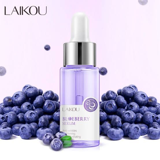 Picture of LAIKOU Blueberry Anti Wrinkles Facial Serum Brighten Skin Tone Hydrating Repair Damaged Skin Whitening Remove Spots Skin Care-17ml