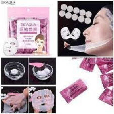 Picture of BIOAQUA Compressed Facial Tablet Face Sheet Mask-5pcs