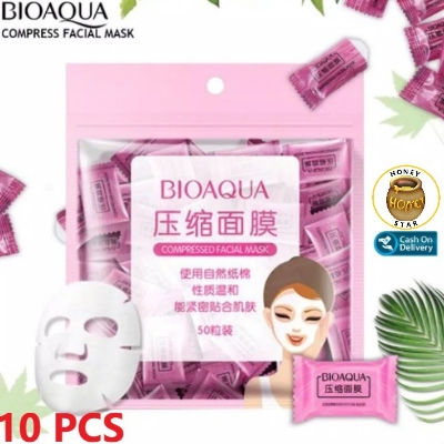 Picture of BIOAQUA Compressed Facial Tablet Face Sheet Mask-10pcs