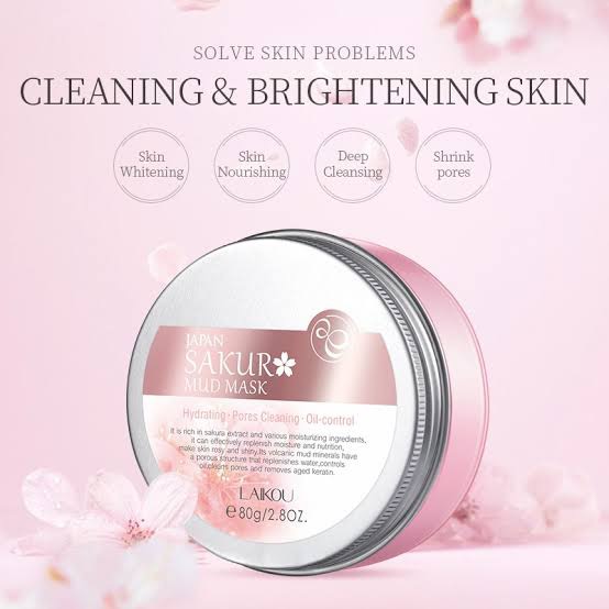 Picture of LAIKOU Sakura Face Serum /Moisturizer Cream /Eye Mask /Sleeping Mask / Eye Cream/Mud Mask /Brightening Reduce Spots Wrinkles [COMBO]-6pcs