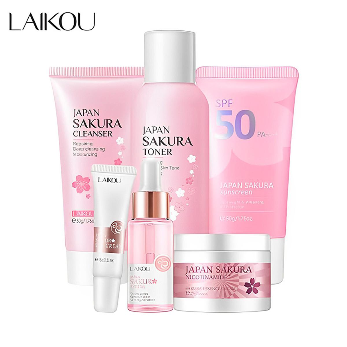 Picture of Laikou Sakura Face Serum & Eye Cream Combo set -6pcs