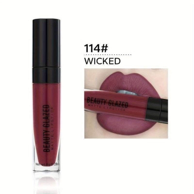 Picture of Beauty Glazed Matte Waterproof Long Lasting Liquid Lipstick -1143#WICKED