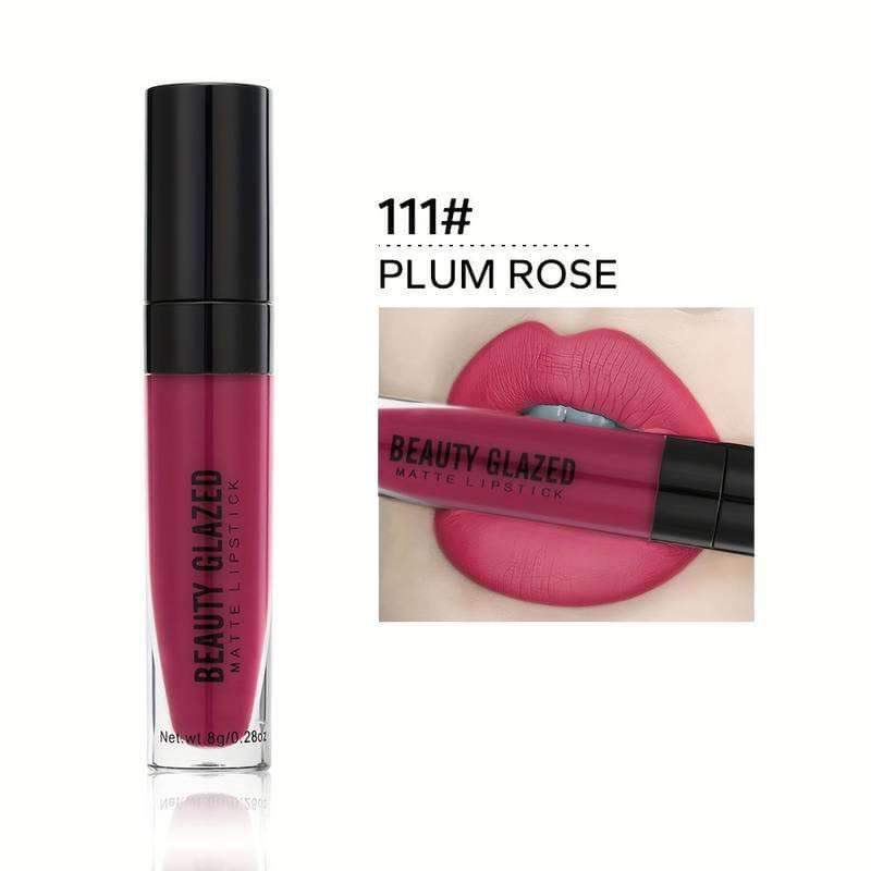 Picture of Beauty Glazed Matte Waterproof Long Lasting Liquid Lipstick -111#PLUM ROSE