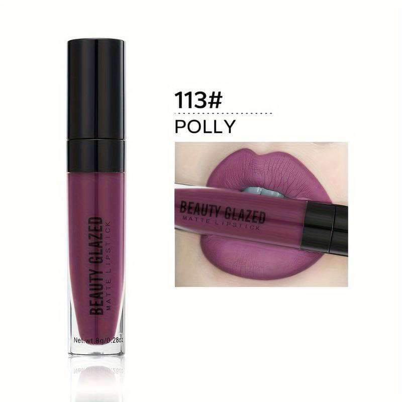 Picture of Beauty Glazed Matte Waterproof Long Lasting Liquid Lipstick -113#POLLY