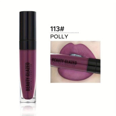 Picture of Beauty Glazed Matte Waterproof Long Lasting Liquid Lipstick -113#POLLY