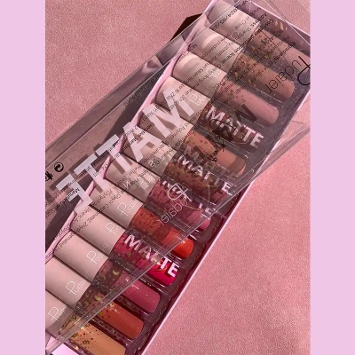 Picture of Pudaier 12Pcs/Set Velvet Matte Lip Gloss Lipstick Long-lasting Moisturizing Waterproof