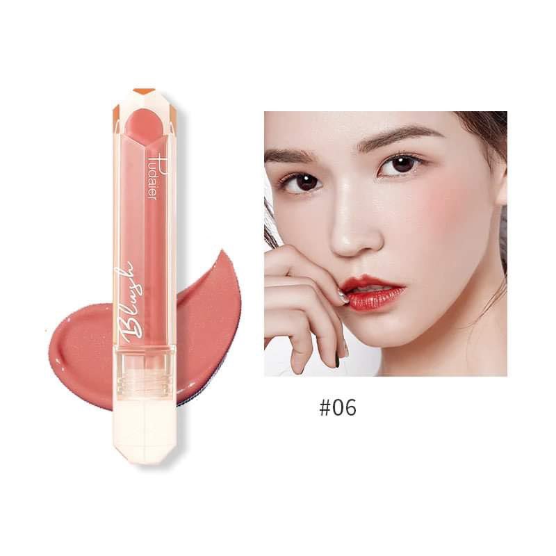 Picture of Pudaier Face Liquid Blush Makeup Beauty Glazed Cheek Blusher Matte Face Contour-#06-BARE PINK