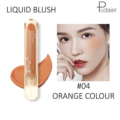 Picture of Pudaier Face Liquid Blush Makeup Beauty Glazed Cheek Blusher Matte Face Contour-#04-ORANGE COLOUR