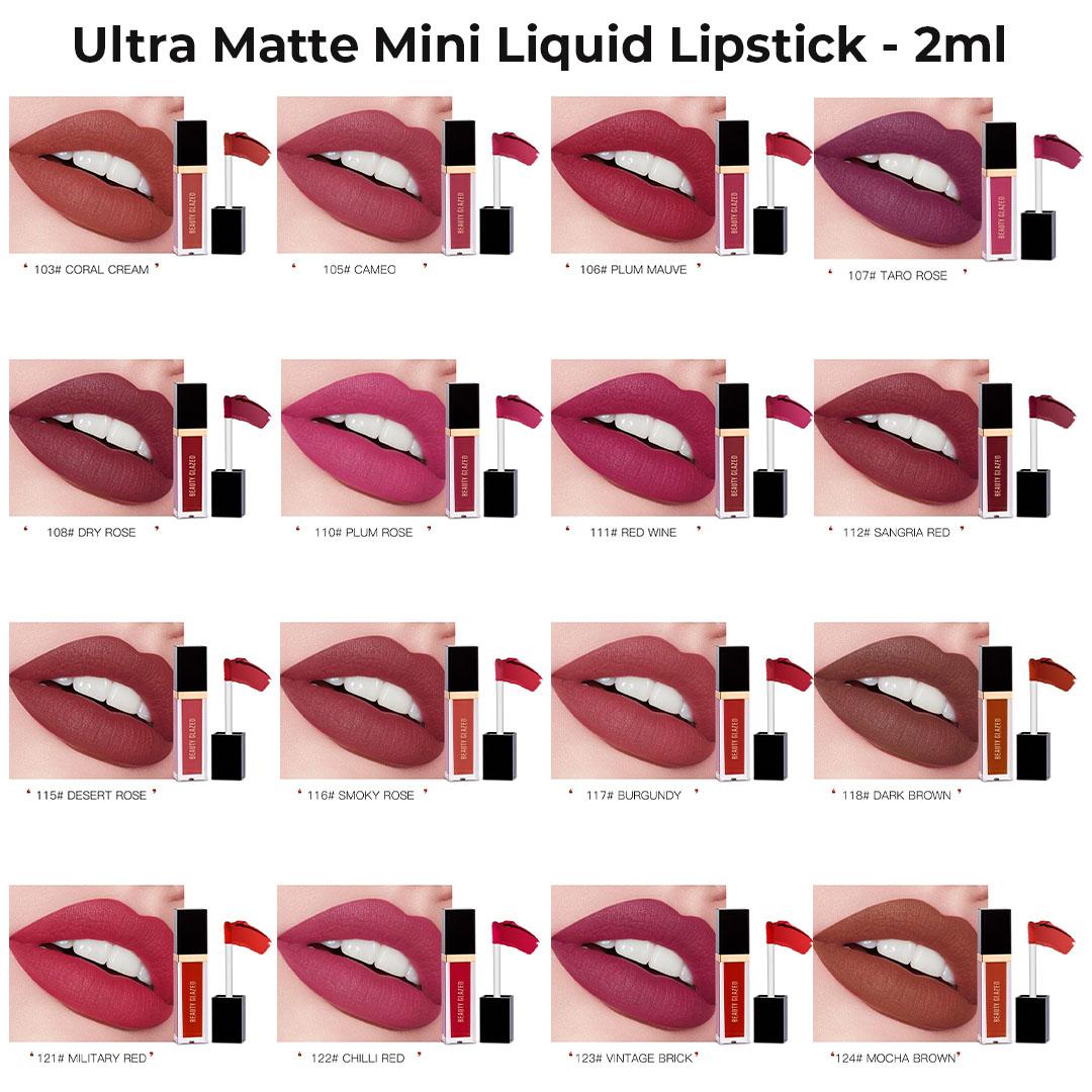Picture of BEAUTY GLAZED 24 Colors Matte Lipstick Set Waterproof Long Lasting Lip Gloss Nude Velvet Pigment Batom Women Fashion Lip Makeup-1pcs