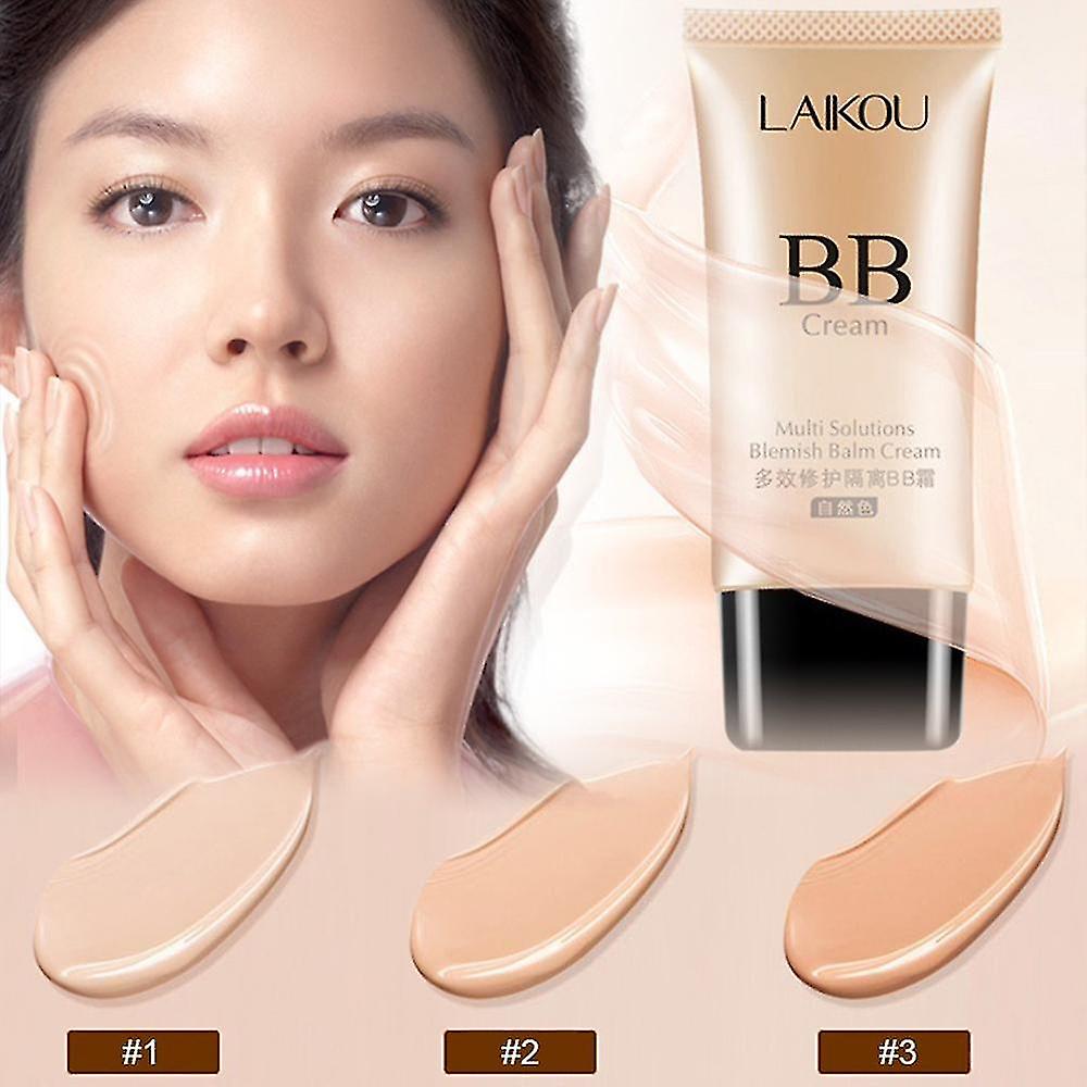 Picture of LAIKOU BB Cream Skin Care Concealer Liquid Foundation Base Makeup Home Moisturizing Primer care 50g-Natural