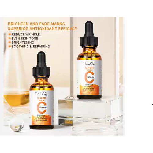 Picture of MELAO Skin Care Anti Aging Hyaluronic Acid Serum and Super Serum With Vitamin C For Face -30ml