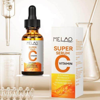 Picture of MELAO Skin Care Anti Aging Hyaluronic Acid Serum and Super Serum With Vitamin C For Face -30ml