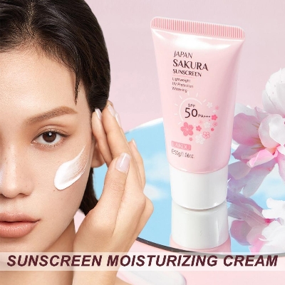 Picture of LAIKOU Sakura Sunscreen SPF 50 UV Protection Sunblock Face Whitening Lotion-30gm