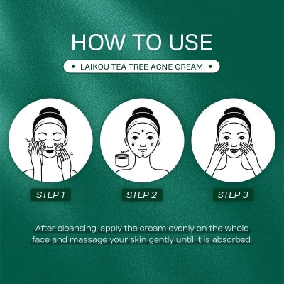 Picture of LAIKOU Tea Tree Anti-Acne Cream Effective Acne Removal Cream -20gm