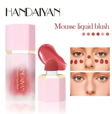 Picture of HANDAIYAN 6 Colors Liquid Blush Cosmetics Natural Long Lasting Makeup Blusher Rare Liquid Blush Face Pigment Natural Cream Cheek Tint)