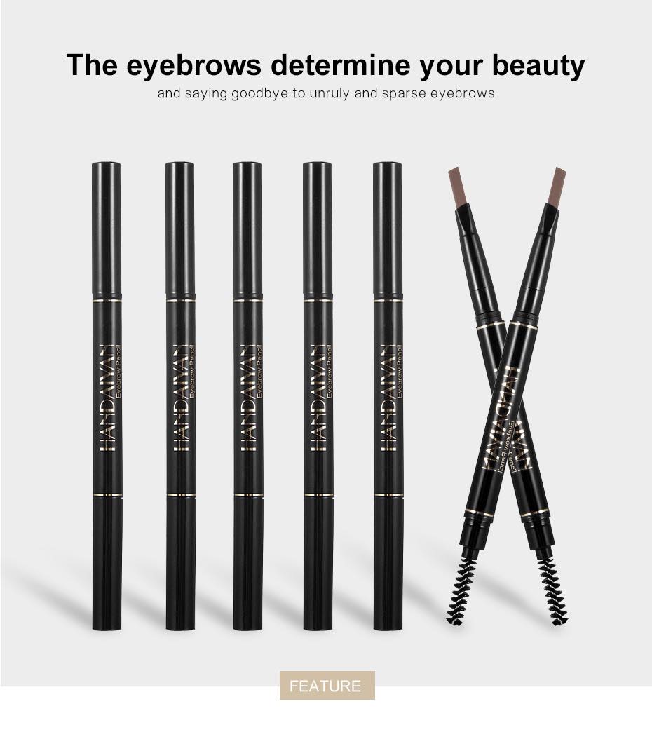 Picture of HANDAIYAN Microblading Tattoo Eyebrow Pen Pencil Brush Waterproof Long-lasting-#05 DARK BROW