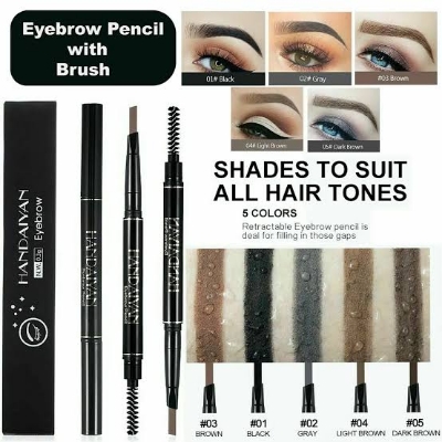 Picture of HANDAIYAN Microblading Tattoo Eyebrow Pen Pencil Brush Waterproof Long-lasting-#02-GRAY