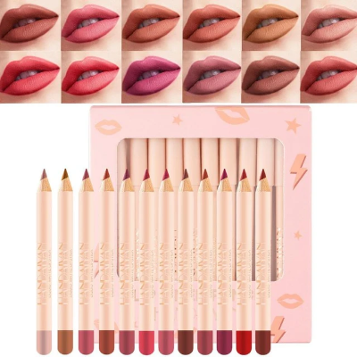 Picture of HANDAIYAN Matte Lipstick Lip Line Pencil Set-12 Pcs