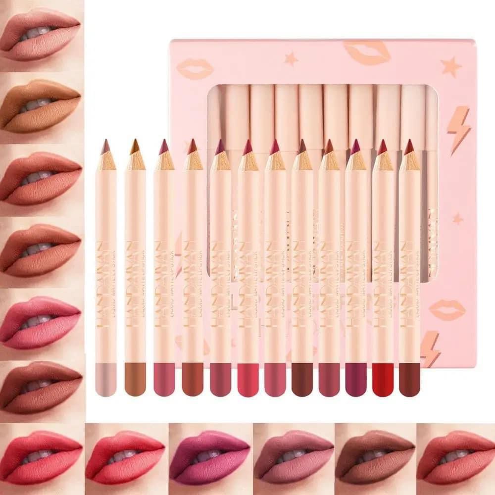 Picture of HANDAIYAN Matte Lipstick Lip Line Pencil Set-12 Pcs