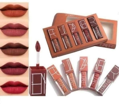Picture of Pudaier Lipstick Matte Long Lasting Lipstick Set Brand Makeup Gifts for Women Orange Velvet Best Selling Cosmetic Goods Hot-5pcs Set