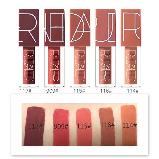 Picture of Pudaier Lipstick Matte Long Lasting Lipstick Set Brand Makeup Gifts for Women Orange Velvet Best Selling Cosmetic Goods Hot-5pcs Set