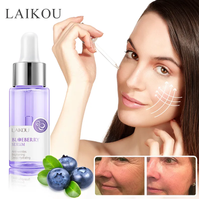 Picture of LAIKOU Blueberry Anti Wrinkles Facial Serum Brighten Skin Tone Hydrating Repair Damaged Skin Whitening Remove Spots Skin Care-17ml