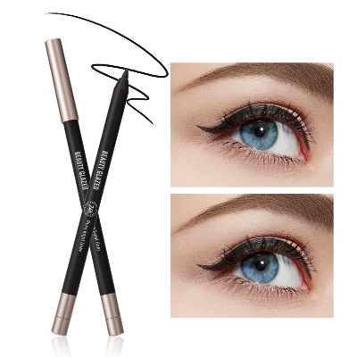 Picture of Beauty Glazed Eyeliner Gel Pen With Pencil Sharpener Not Easy To Smudge Non-smudgeable Eyeliner Ultra-fine Nib Eyeshadow Eyeliner Black Matte