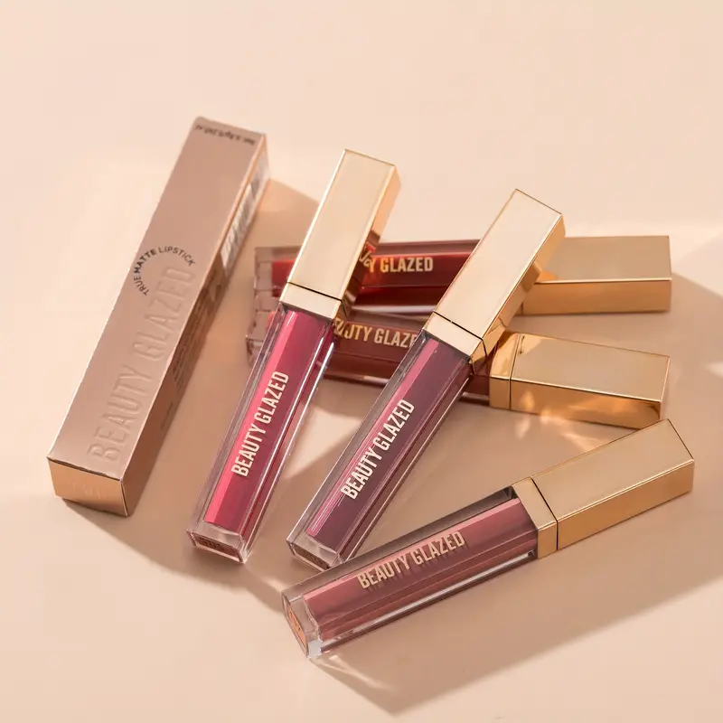 Picture of BEAUTY GLAZED Velvet 15 Colors Waterproof Long Lasting Non-Sticky soft Mist True Matte Lipstick-1pcs