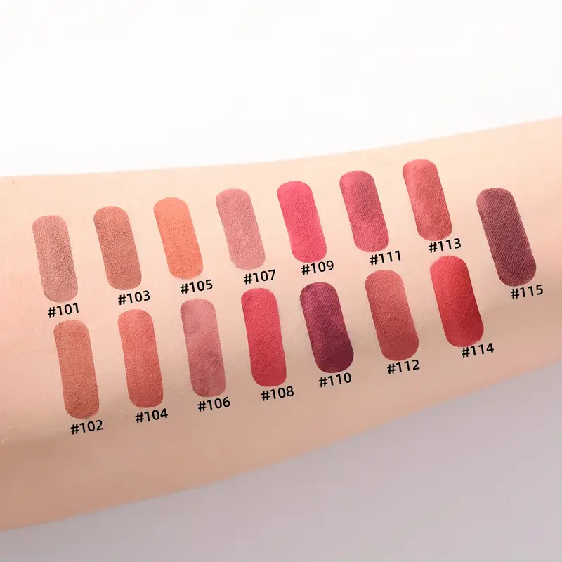 Picture of BEAUTY GLAZED Velvet 15 Colors Waterproof Long Lasting Non-Sticky soft Mist True Matte Lipstick-1pcs
